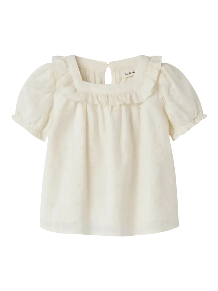 Lil' Atelier Hosa ss Loose Shirt – Coconut Milk