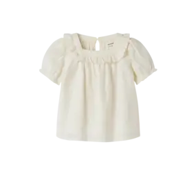 Lil' Atelier Hosa ss Loose Shirt – Coconut Milk