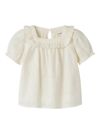 Lil' Atelier Hosa ss Loose Shirt – Coconut Milk