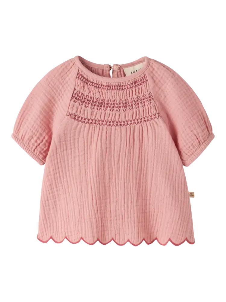 Lil' Atelier Hiba SS Loose Top – Rose Tan