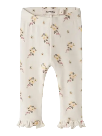 Lil' Atelier Gayo SKA Slim Leggings – Coconut Milk Flower