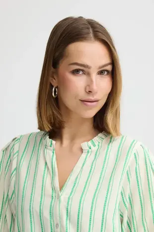 ICHI Jovil  Shirt - Greenbriar Graphic