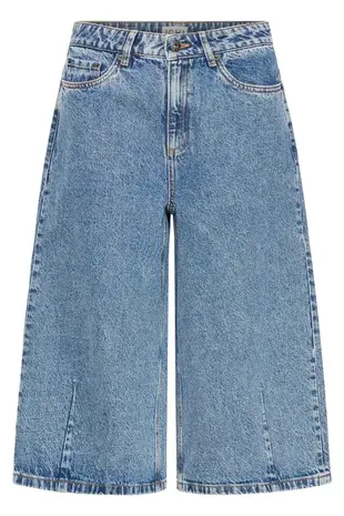 ICHI Aveny Long Short - Washed Med. Blue