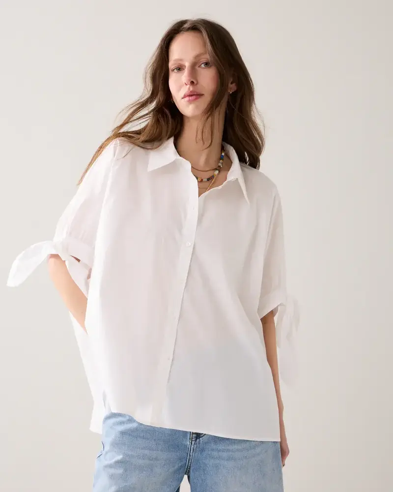 Summum Woman Blouse Crispy poplin - Off White Summum Woman Blouse Crispy poplin - Off White