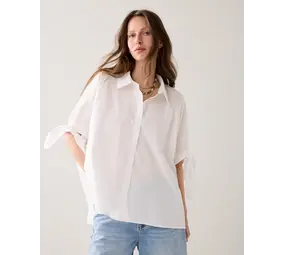 Summum Woman Blouse Crispy poplin - Off White Summum Woman Blouse Crispy poplin - Off White