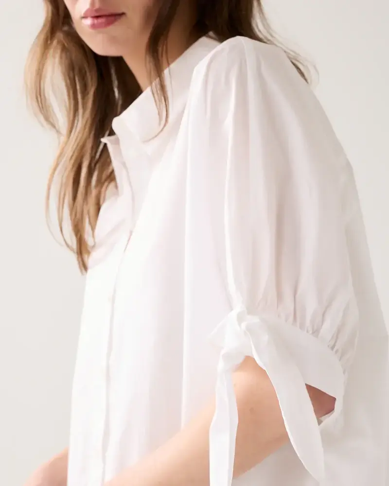 Summum Woman Blouse Crispy poplin - Off White Summum Woman Blouse Crispy poplin - Off White