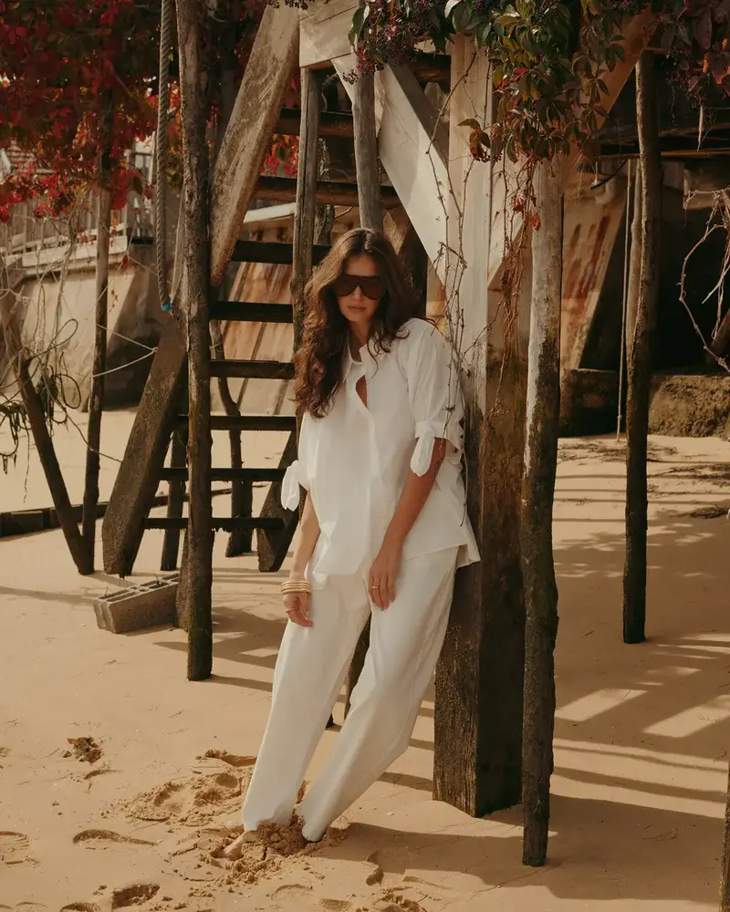 Summum Woman Blouse Crispy poplin - Off White Summum Woman Blouse Crispy poplin - Off White