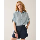 Summum Woman Blouse short sleeves Viscose cotton - Glacier Blue