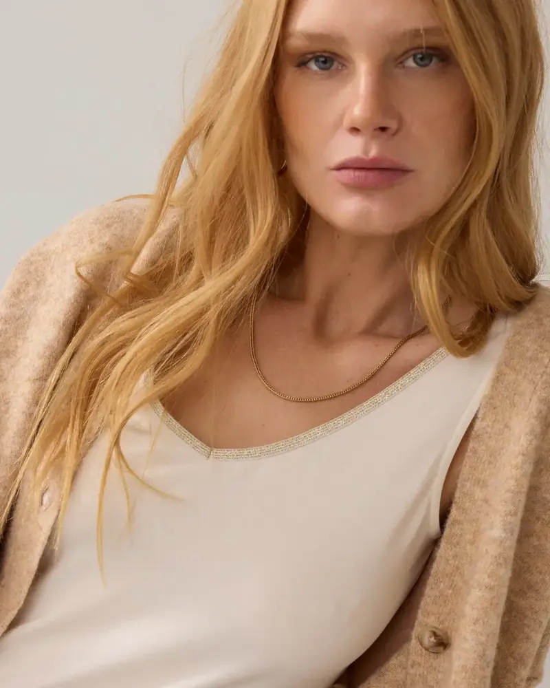 Summum Woman Top basic - Off White