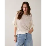 Summum Woman Top Open jaquard - Off White