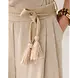 Summum Woman Trouser Linen look - Pebble Beige