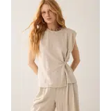 Summum Woman Top Linen look - Pebble Beige
