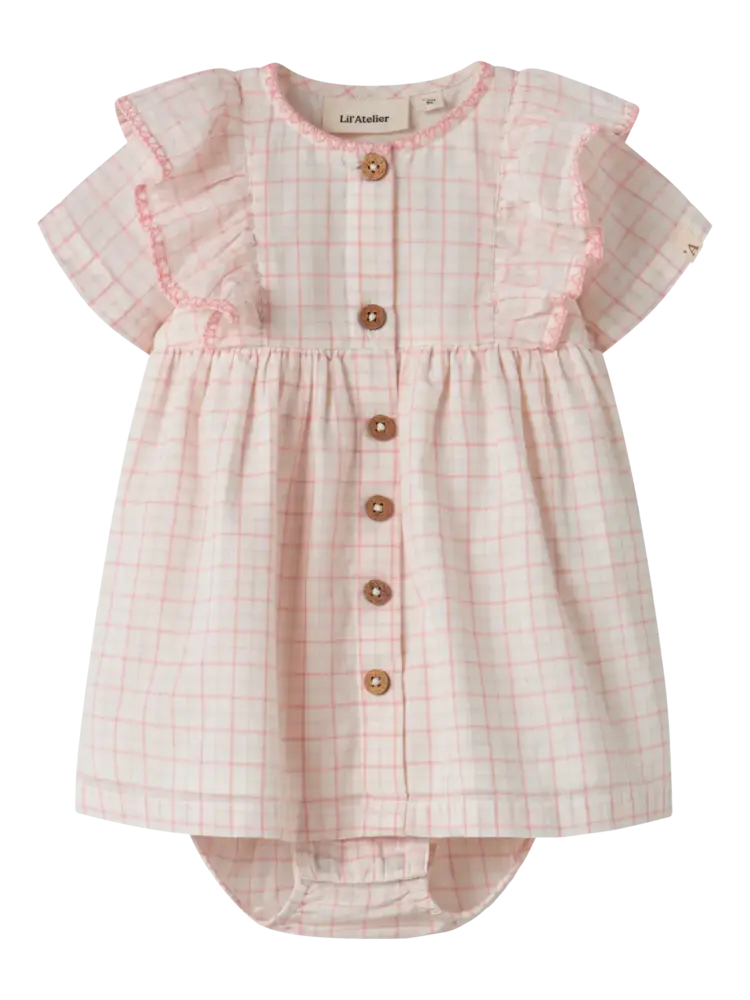 Lil' Atelier Hedda SS Loose Body Dress – Coconut Milk