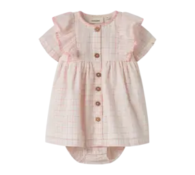 Lil' Atelier Hedda SS Loose Body Dress – Coconut Milk