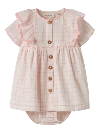 Lil' Atelier Hedda SS Loose Body Dress – Coconut Milk