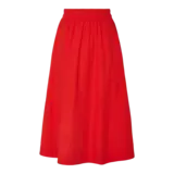 YAS Colea HW Ankle Skirt – Fiery Red