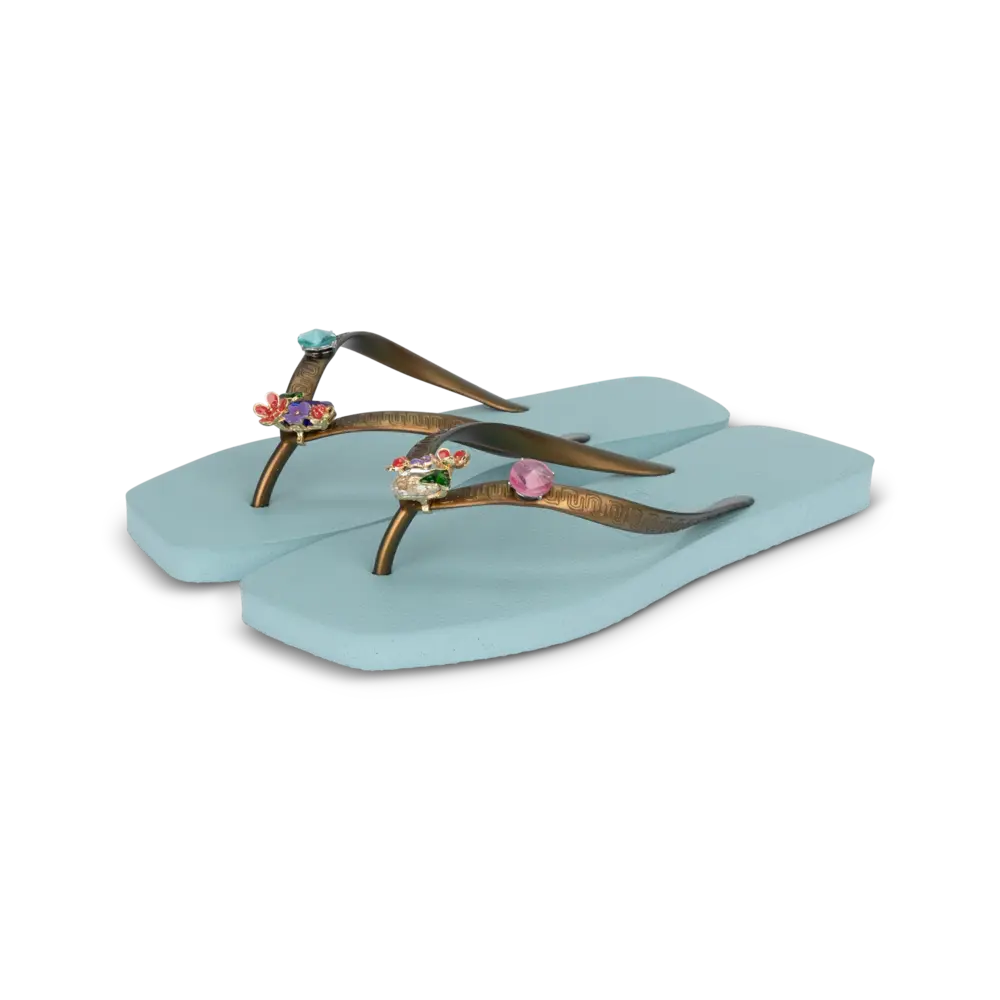 Uzurii Flore Square - Azul