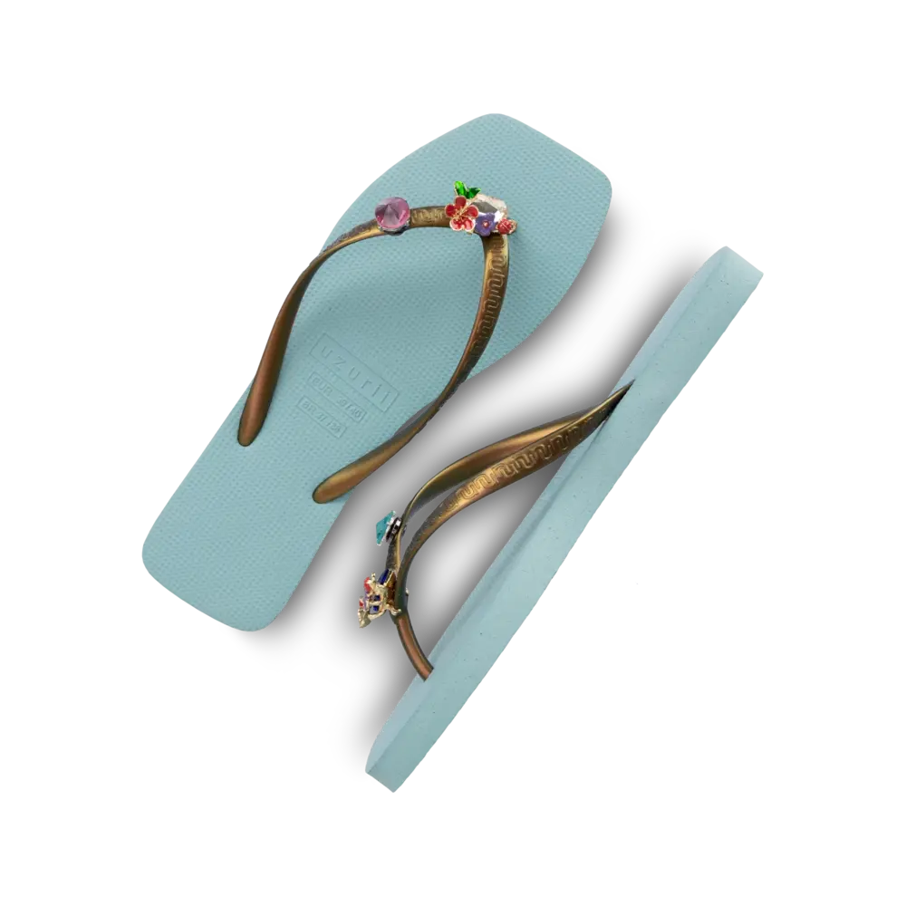 Uzurii Flore Square - Azul