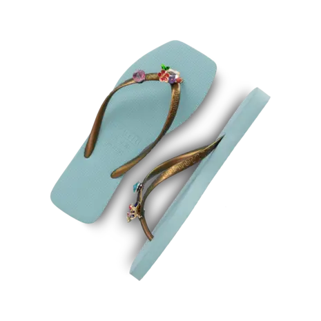 Uzurii Flore Square - Azul