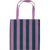 Eja International Tote bag, stripe - Violet/petrol