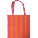 Eja International Tote bag, stripe - Pink/orange
