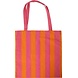 Tote bag, stripe - Pink/orange