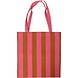 Eja International Tote bag, stripe - Pink/brown