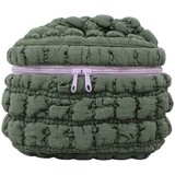 Toilettas Quiltet - Dark green - Large