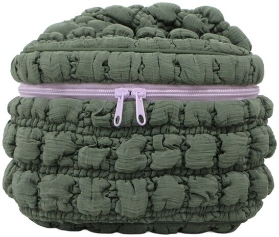 Toilettas Quiltet - Dark green - Large