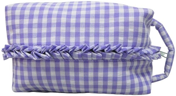 Eja International Toilettas  Checkered  - Purple - Large