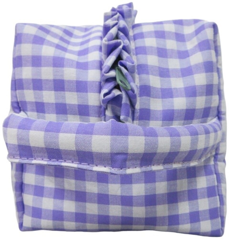 Eja International Toilettas  Checkered  - Purple - Large