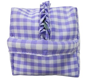 Eja International Toilettas  Checkered  - Purple - Large
