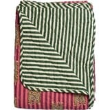 Quilt Ethnic - Big tiger - Pink/Dark Green - 140x180 cm