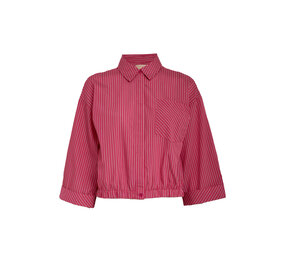 Peppercorn Ommie Shirt - Fuchsia Fedora Stripe