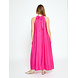 Peppercorn Opeya Solid Halterneck Dress - Fuchsia Fedora
