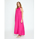Peppercorn Opeya Solid Halterneck Dress - Fuchsia Fedora