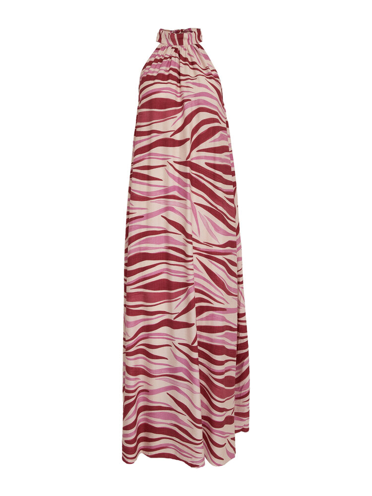 Peppercorn Opeya Halterneck Dress - Fuchsia Feodora Print