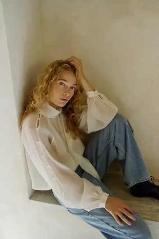 Cph Muse Tilly Blouse - Jet Stream