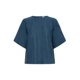 ICHI Katico Shirt - True Navy Melange