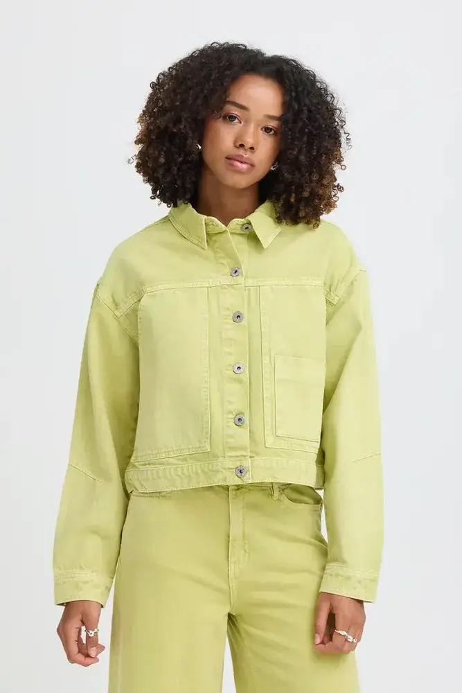 ICHI Mijalla Jacket - Lily Green