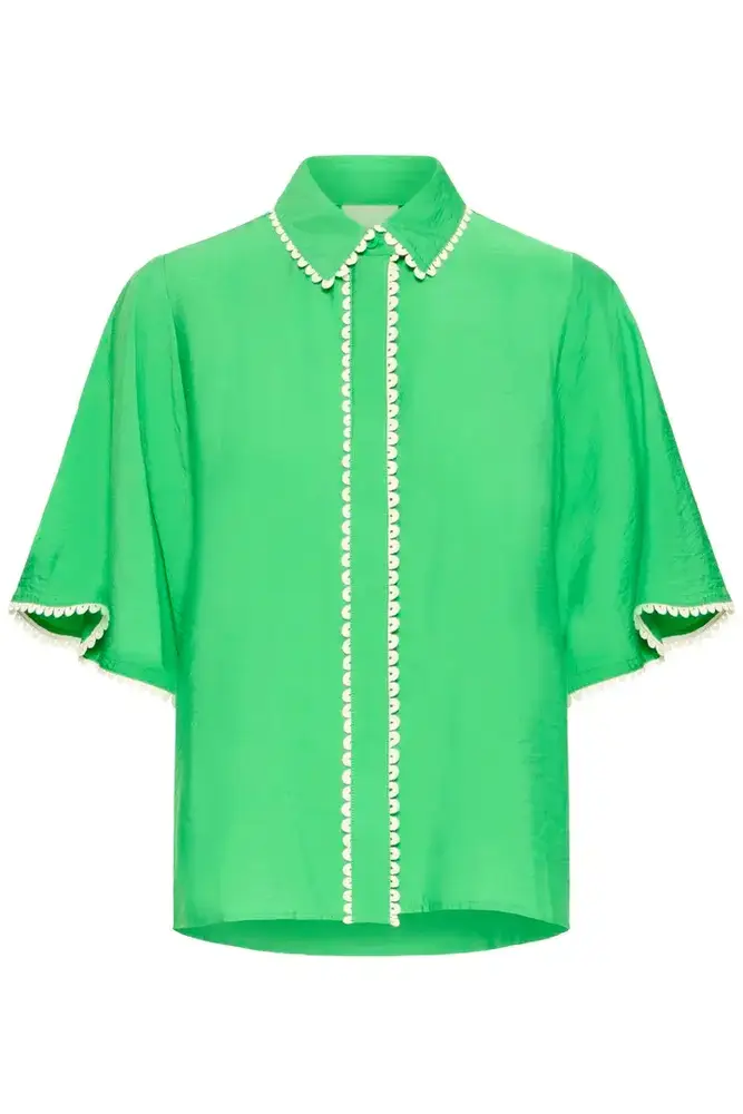 ICHI Leni Shirt - Greenbriar
