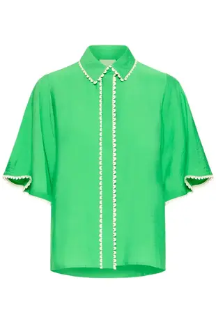 ICHI Leni Shirt - Greenbriar