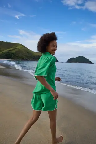 ICHI Leni Shirt - Greenbriar