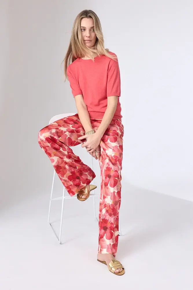 Corel Amsterdam Nola pants Shine Rosa - Rosa Corel Amsterdam Nola pants Shine Rosa - Rosa