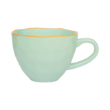 U.N.C. Good Morning Cup Cappucino /Tea Sculpted - Celadon