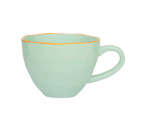 U.N.C. Good Morning Cup Cappucino /Tea Sculpted - Celadon