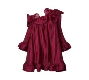 YAS Fallulah O/S Dress - Rhodondendron
