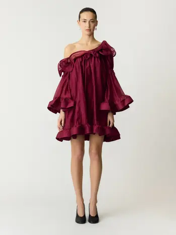 YAS Fallulah O/S Dress - Rhodondendron
