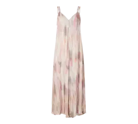 YAS Jamilla Strap Long Dress - Pale Peach Jamilla Print