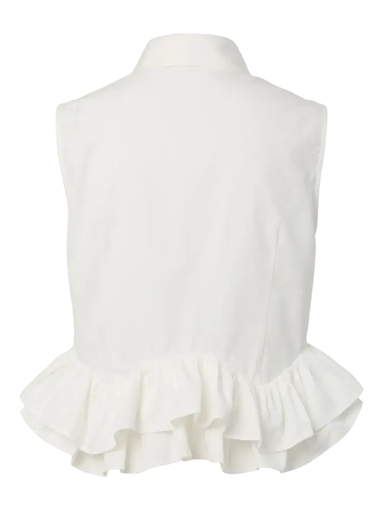 YAS Torina SL Shirt - Star White